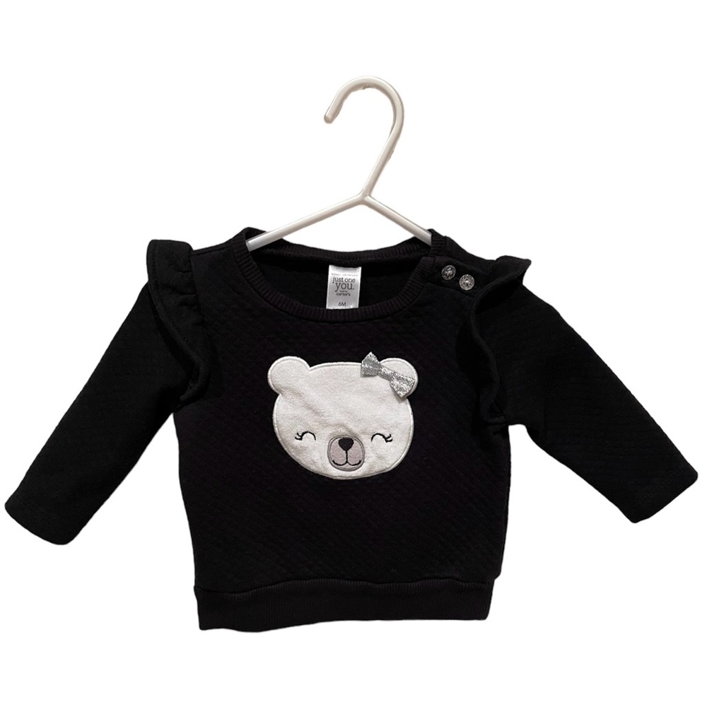 💠  **2 for $20** Carters white bear sweater size 6 months